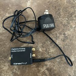 KanexPro Digital to Analog Audio Converter AUA2DCV w/ power supply
