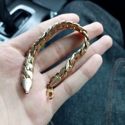 Gold Plated Cuban Bracelet 