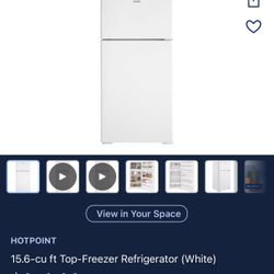 Hotpoint 15.6-cu ft Top-Freezer Refrigerator (White)
