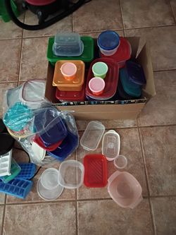 Plastic containers and Tupperware various shapes and sizes