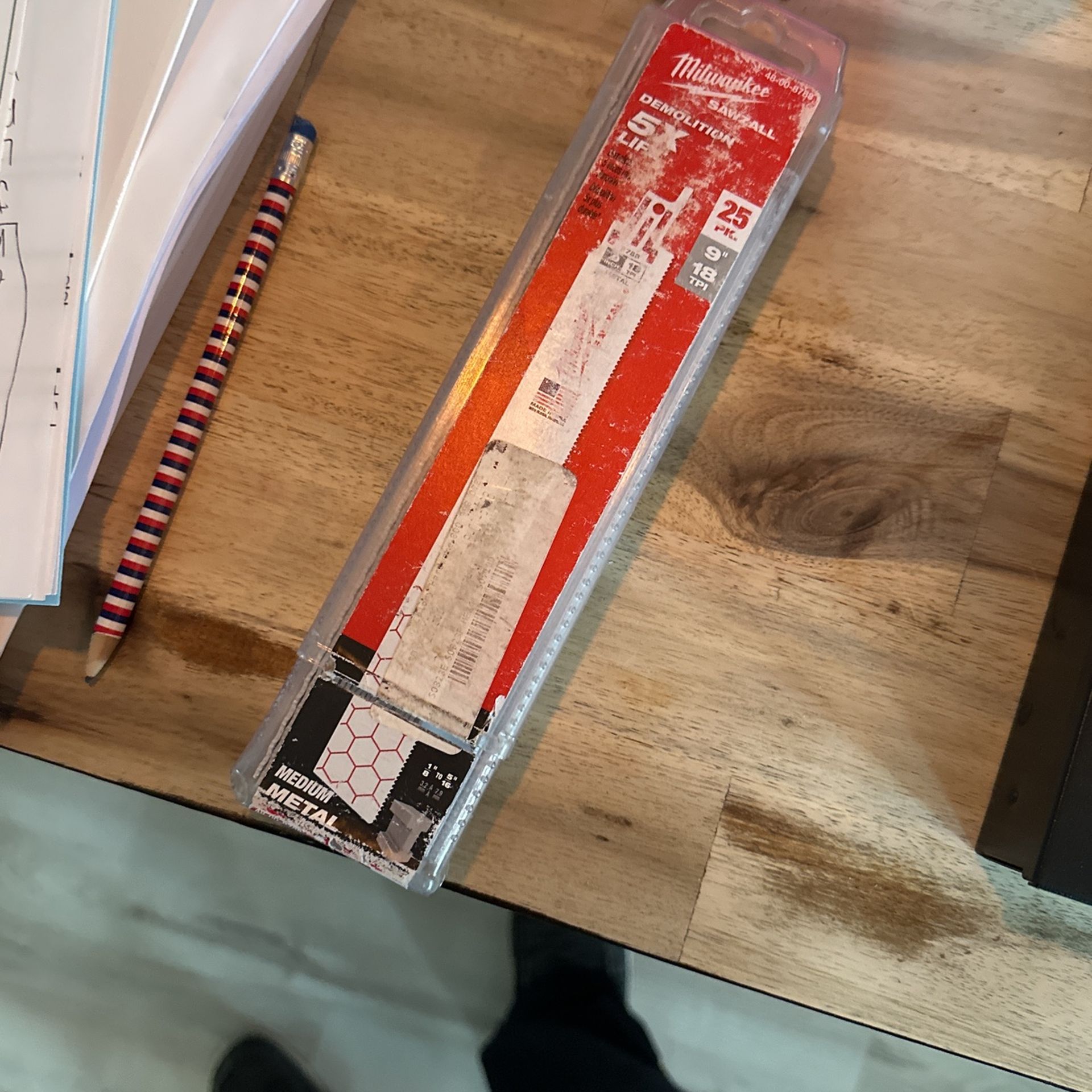 Milwaukee 9” 18 TPI Torch Sawzall Blades 25 Pack