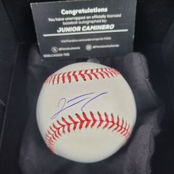 Junior Caminero Autographed Baseball - Fanatics Certified - Under Wraps