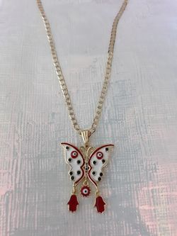 Lucky butterfly in gold plated