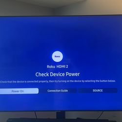 Samsung 65” 4K TV w/swivel glass stand exclude sound bar pictured