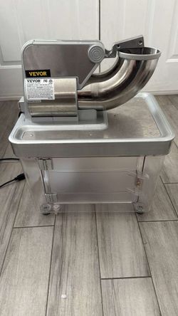 VEVOR Commercial Ice Shaver / Snow Cone Machine with Storage Bin – Lightly Used – 2 Available