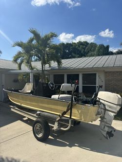 Aluminum Center Console 50hp Johnson