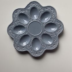 Powder Blue Deviled Egg Server 