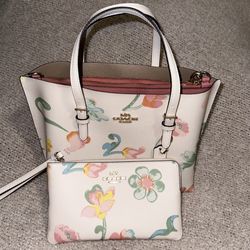 Coach Mollie Tote 25 With Dreamy Land Floral Print & Large Dreamy Corner Zip