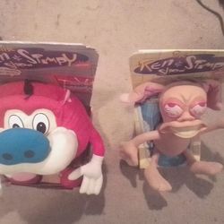 1992 Ren And Stimpy Dolls Still In Box