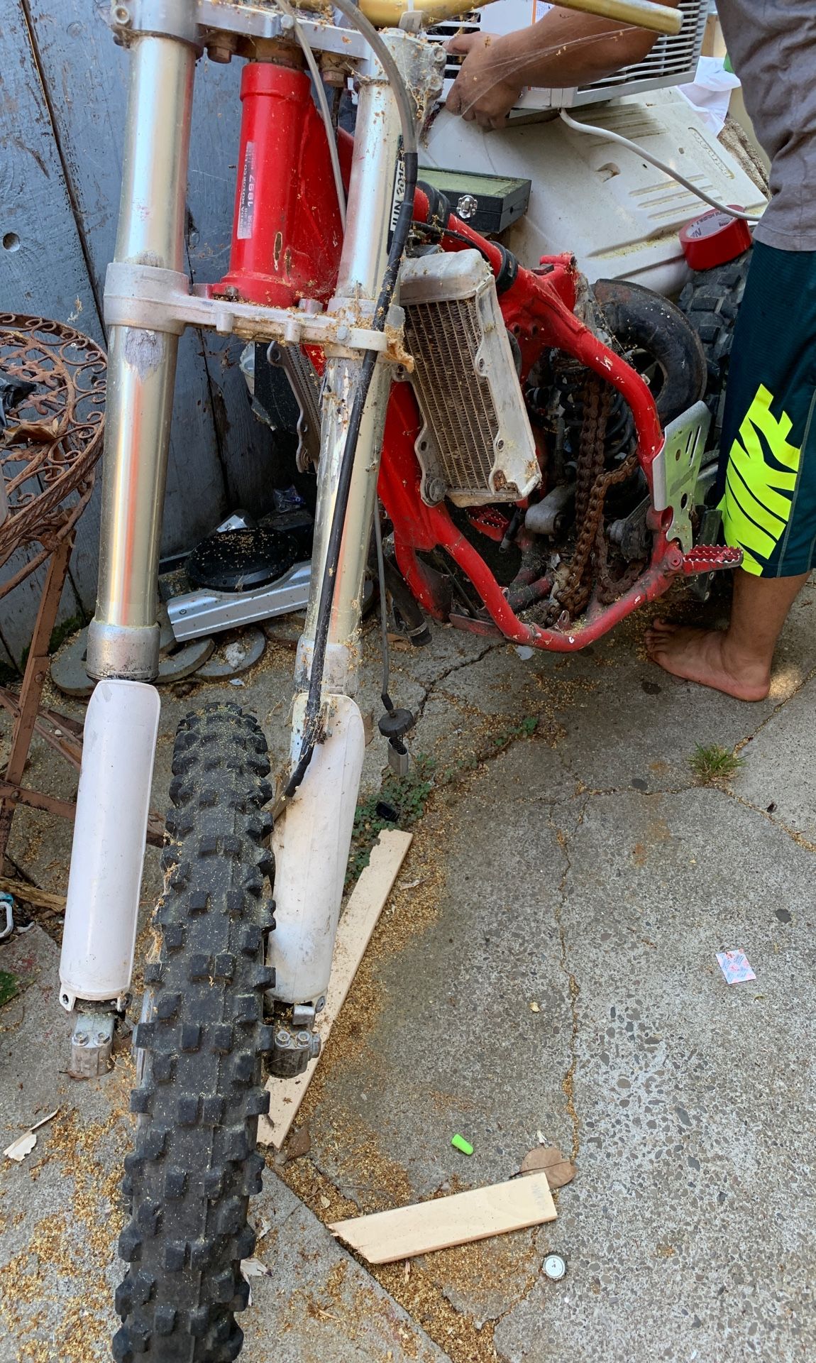 Honda cr125 dirt bike