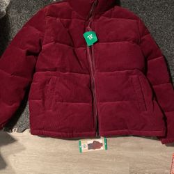 Red Levi Puffer Jacket 