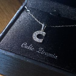 Necklace, “C” Pendant
