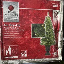 Christmas tree  two reindeer