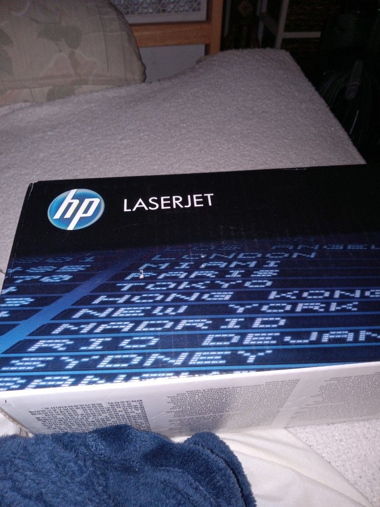 Hp Laserjet 12a Black Ink Print Cartridge Plus Another One Half Full