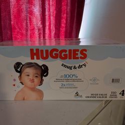 New Box Huggies Diapers  $35