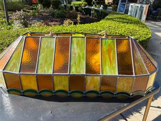 Stained Glass Pool Table Pendant Light