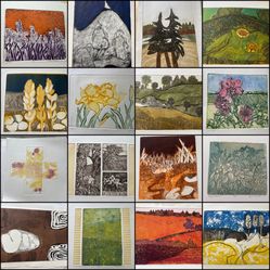 200 Art Prints Linocut Oregon Artist Gloria Cornelius
