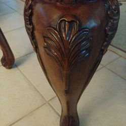 Solid, Heavy,  wood end table