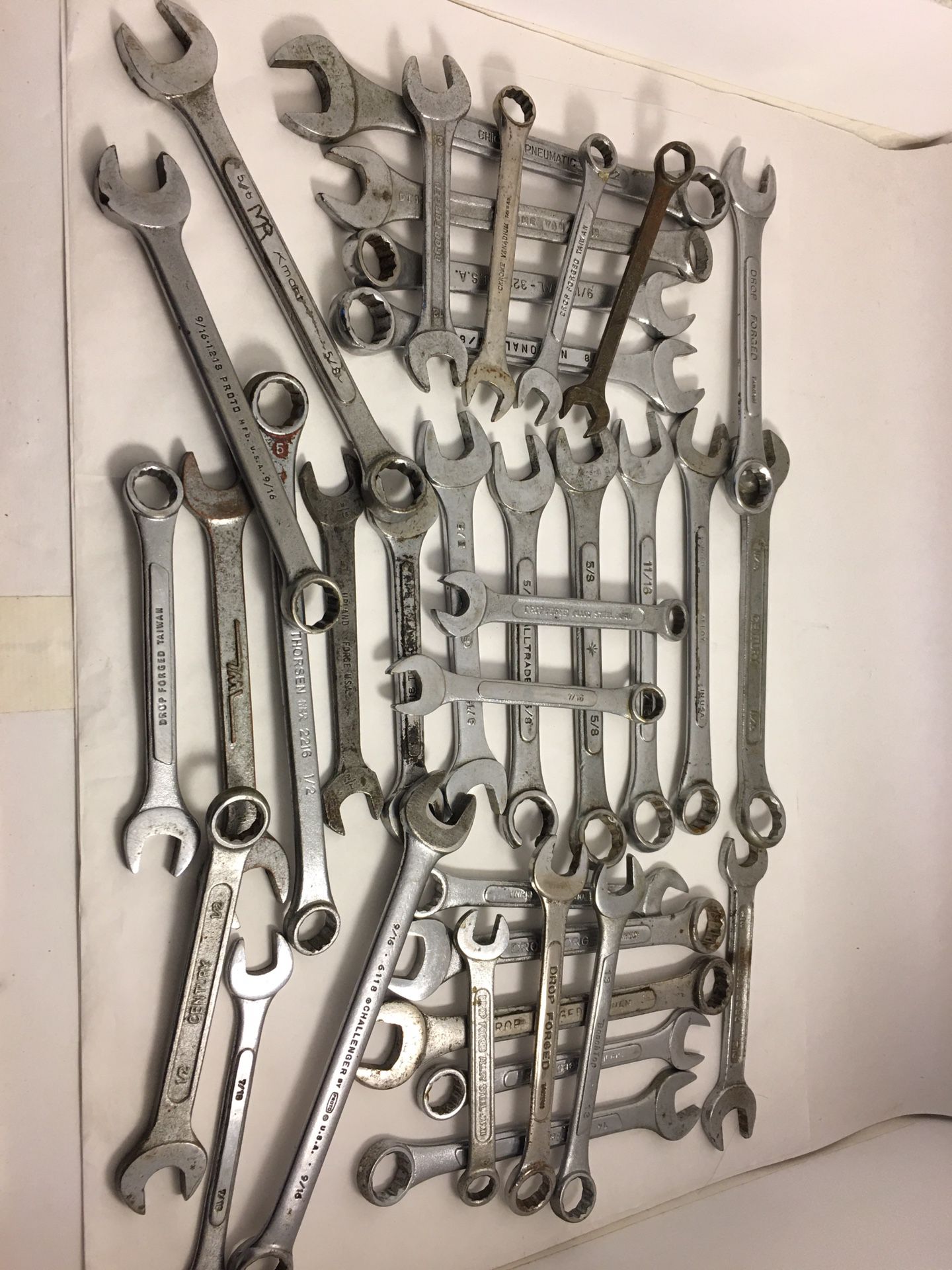 Lot of Mixt wrenches mechanics tools woodworking