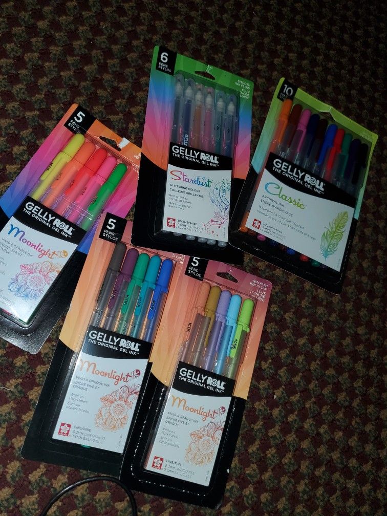 Jelly Roll Pens. 30$