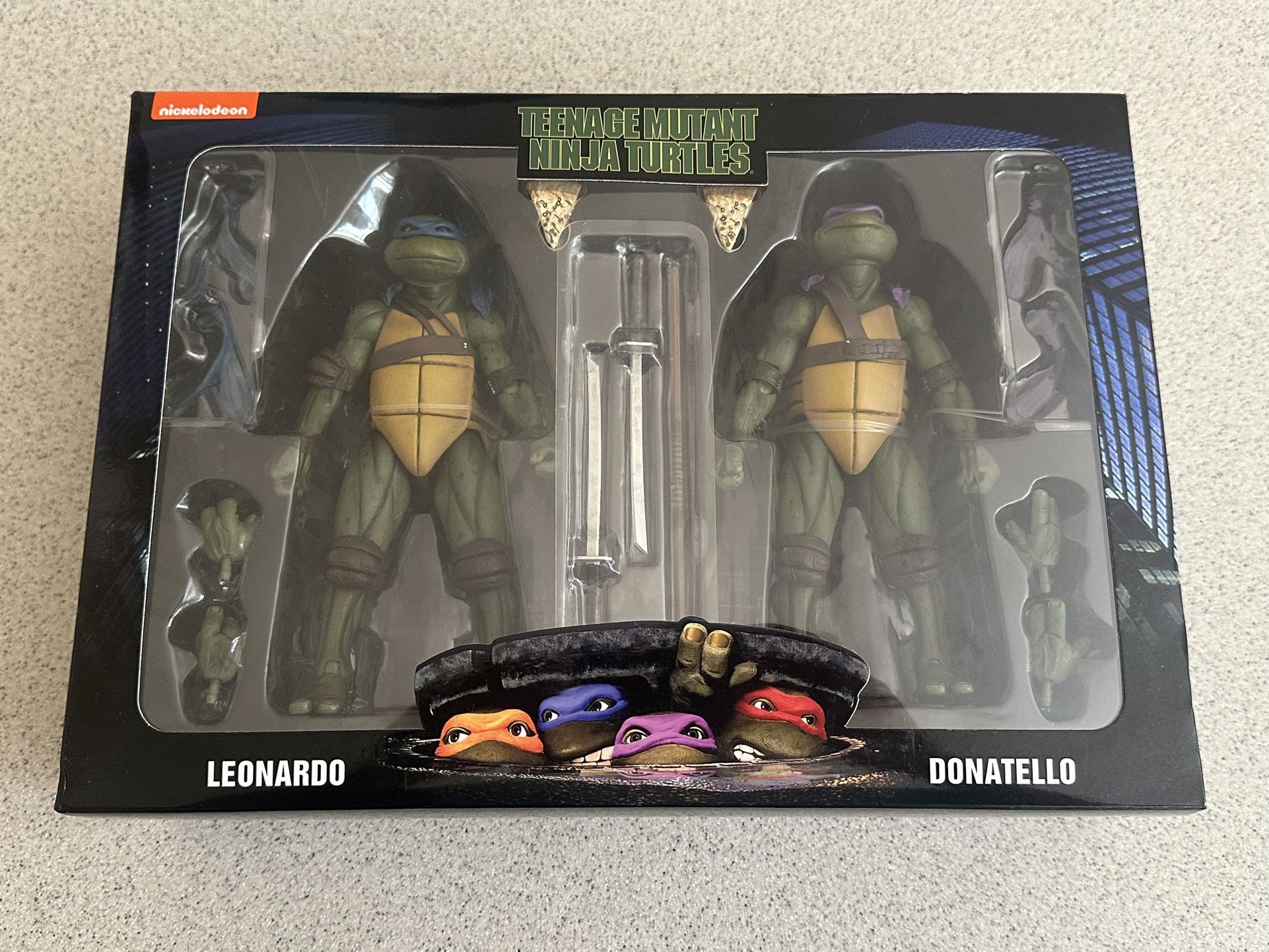 Neca Teenage Mutant Ninja Turtles Leonardo Donatello 2-Pack Figure Set