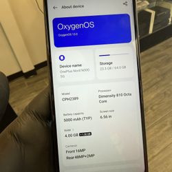 OnePlus Nord N300 5G 64gb Black T-Mobile Locked 