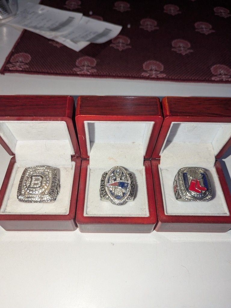 New England Sports Team Championship Rings Replica