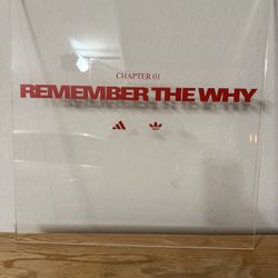 Adidas acrylic display sign