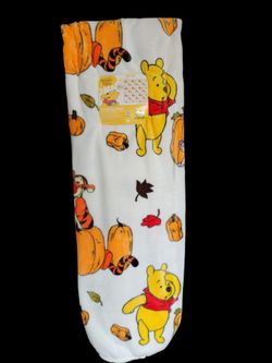 Winnie The Pooh Queen Blanket 90x90in  - Pumpkin Patch