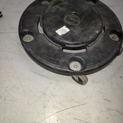  large rubber trash can  rolling platform 