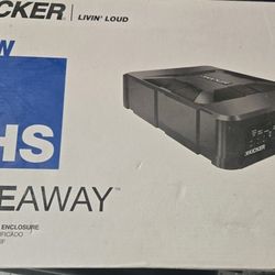 NEW KICKER Hideaway HS8 8" 150W Car Audio Powered Subwoofer Sub Enclosure