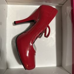 Red Patent Leather Heels