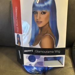 Halloween Blue Adult Wig