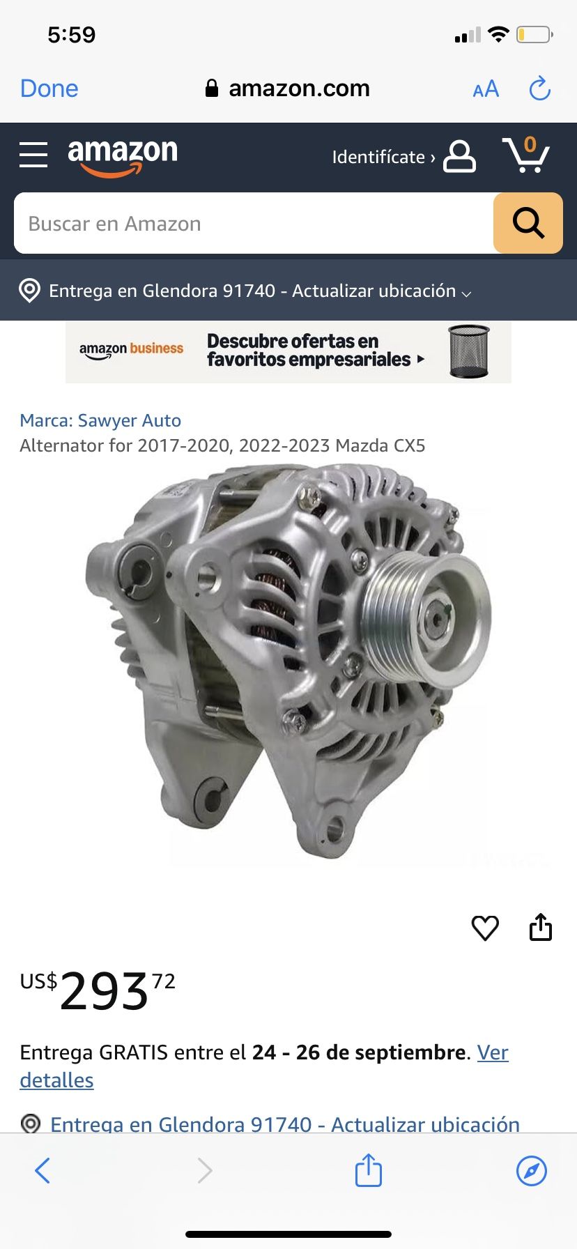 Mazda Altenator New