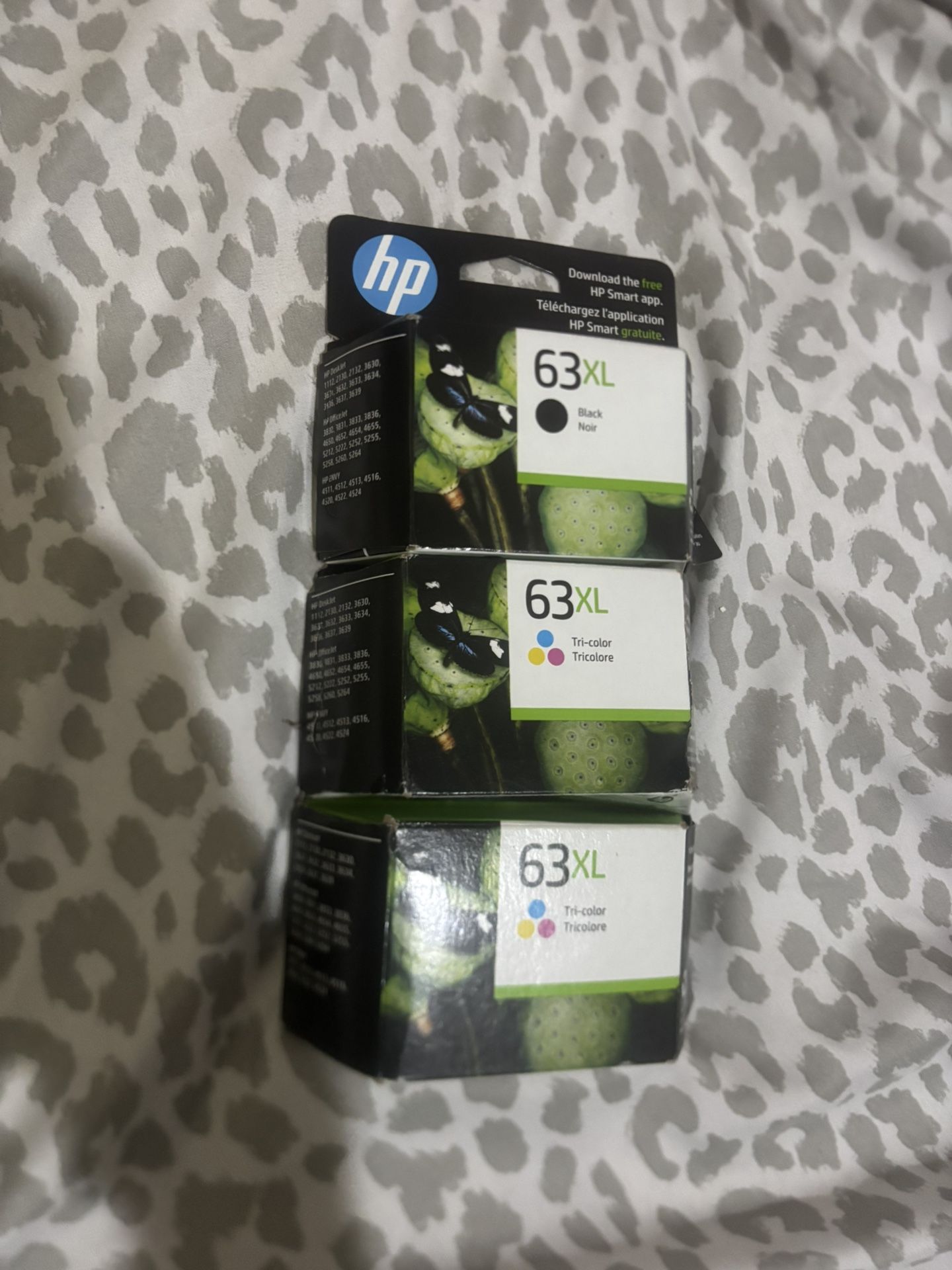 HP 63xl TRI COLOR x BLACK