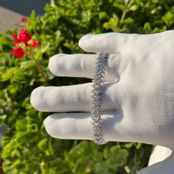 Lab Diamond Cuban Bracelet (7 In)