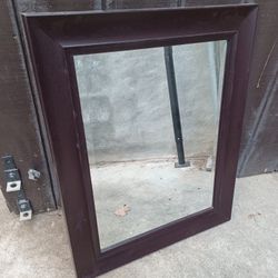 Dark Brown Mirror Large