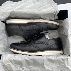 Cole Haan Black Leather Wingtip Dress Work Shoe Men Size 11