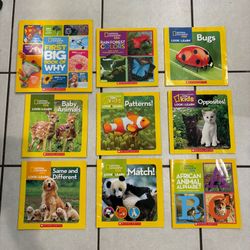 National Geographic Kids Book Lot - 9 Books (First Big Book of Why + Look & Learn)
