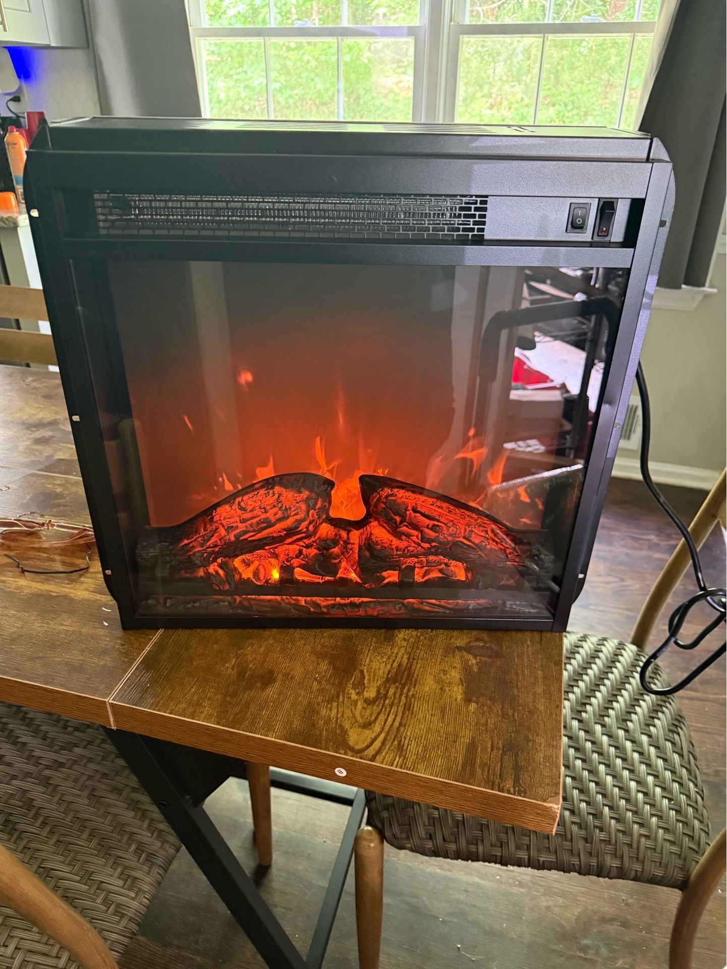 18in heater fireplace electric insert