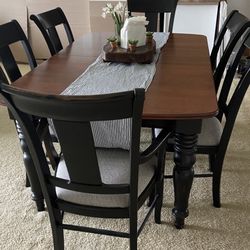 Table With 6 Chairs - Solid Wood