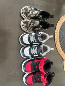 3 Pairs Toddler Sneakers Vans and Nike