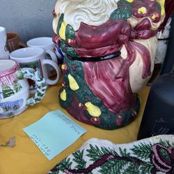 Vintage Santa cookie jar