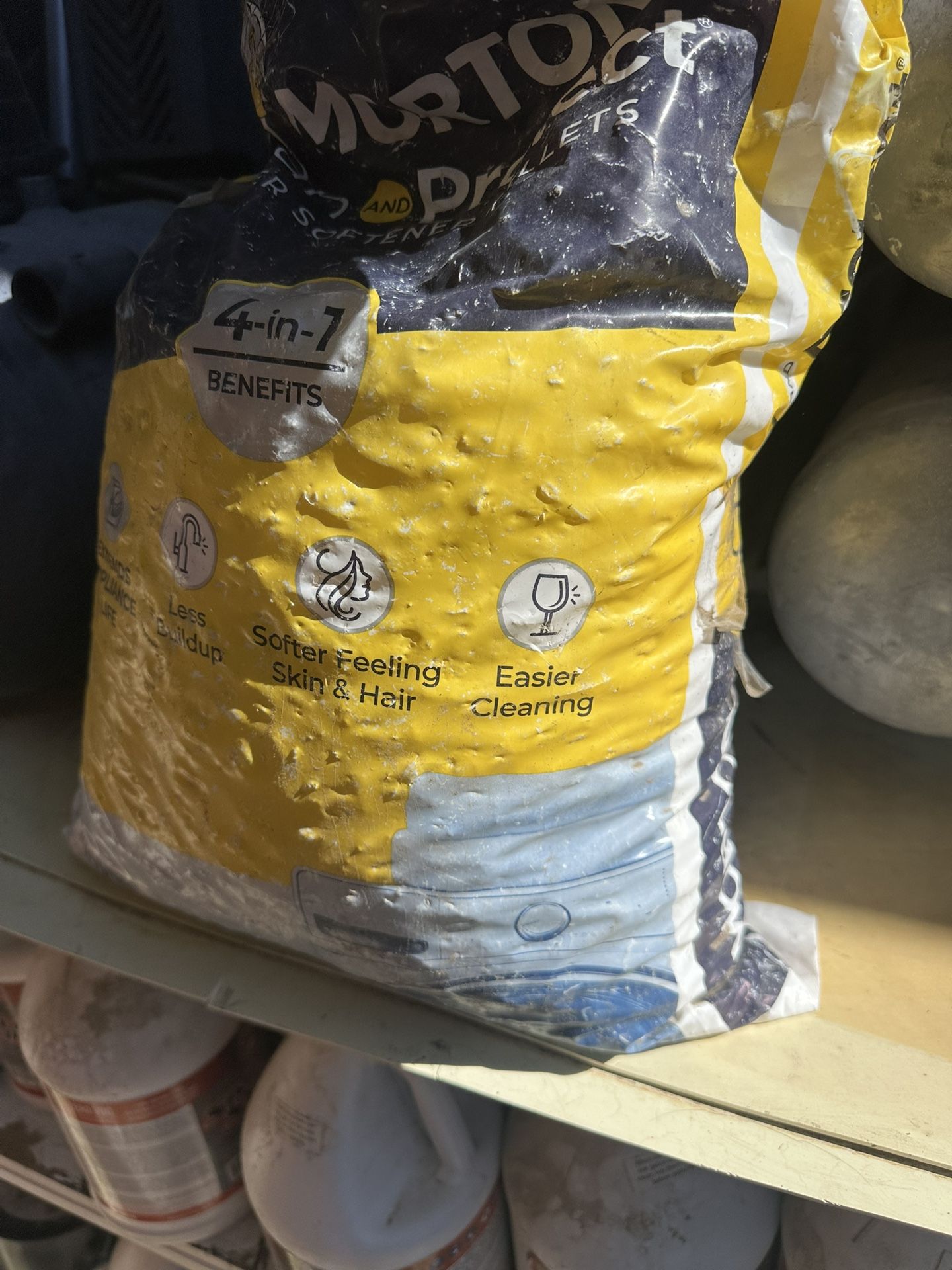 New We Just Use Little Bit Still Almost Full Come Checkout   Morton Salt 40 lbs. Water Softener Salt Pellets Clean and Protect. 