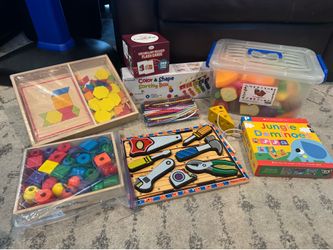 Preschool play and learning toys and games