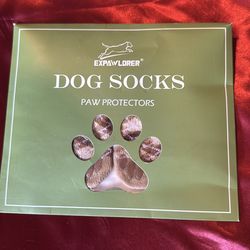 EXPAWLORER Dog Socks to Prevent Licking Paws,Dog Shoes for Hot Pavement,4 Pcs Double Sided Anti Slip Dog Socks with Grippers,Dog Booties for Small Med