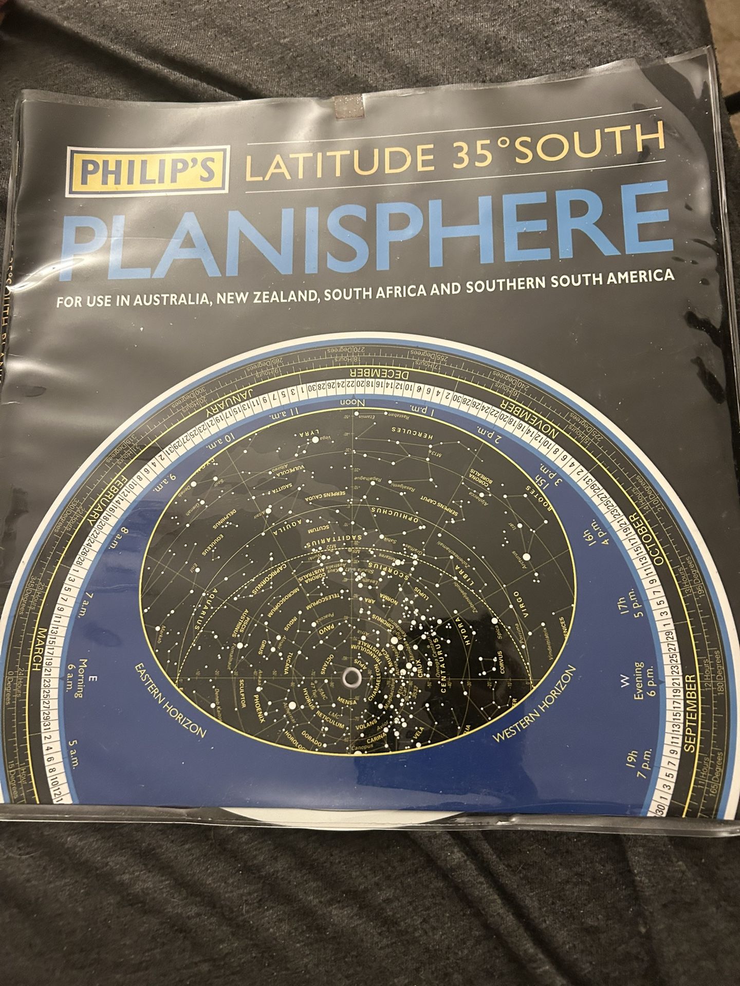 Philip’s Latitude 35 South Planisphere