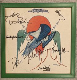 Eagles “On the Border” Signed Album — Framed w/ Vinyl