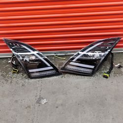 Fit 2018-2024 Volvo VN VNL 300-860 Sequential 3D LED Lightbar Black Clear Headlight