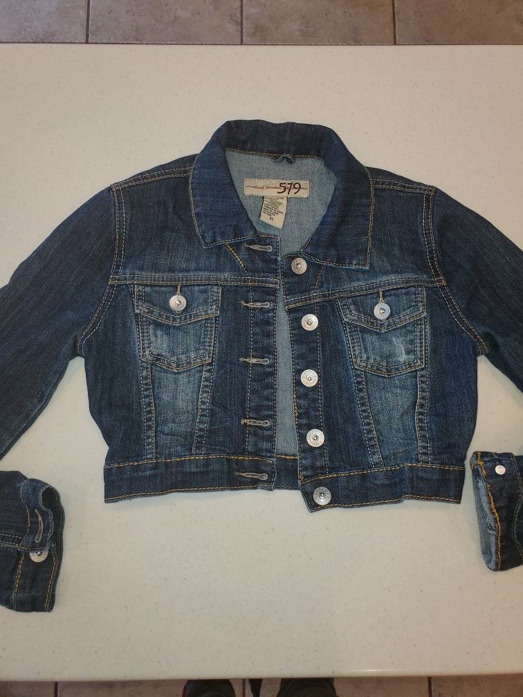 Cropped Denim Jacket 579